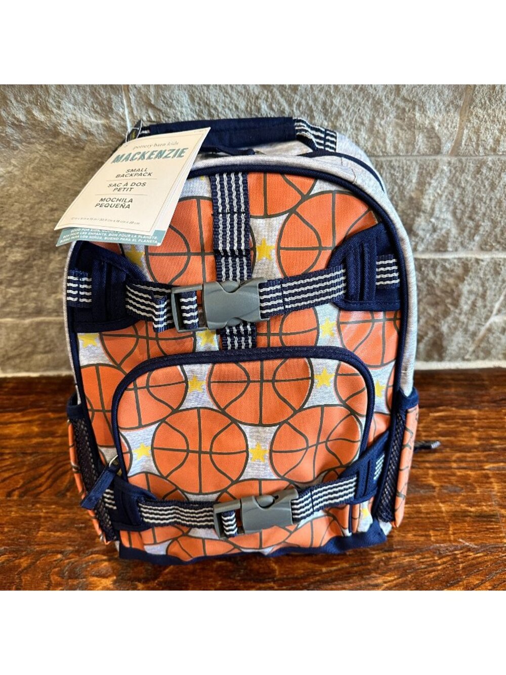 NWT, Pottery Barn Kids Small Backpack, Basketball Mackenzie Game Time